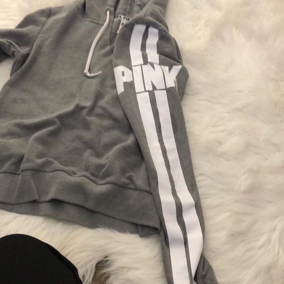 Gray pink hoodie - Picture 3 of 4